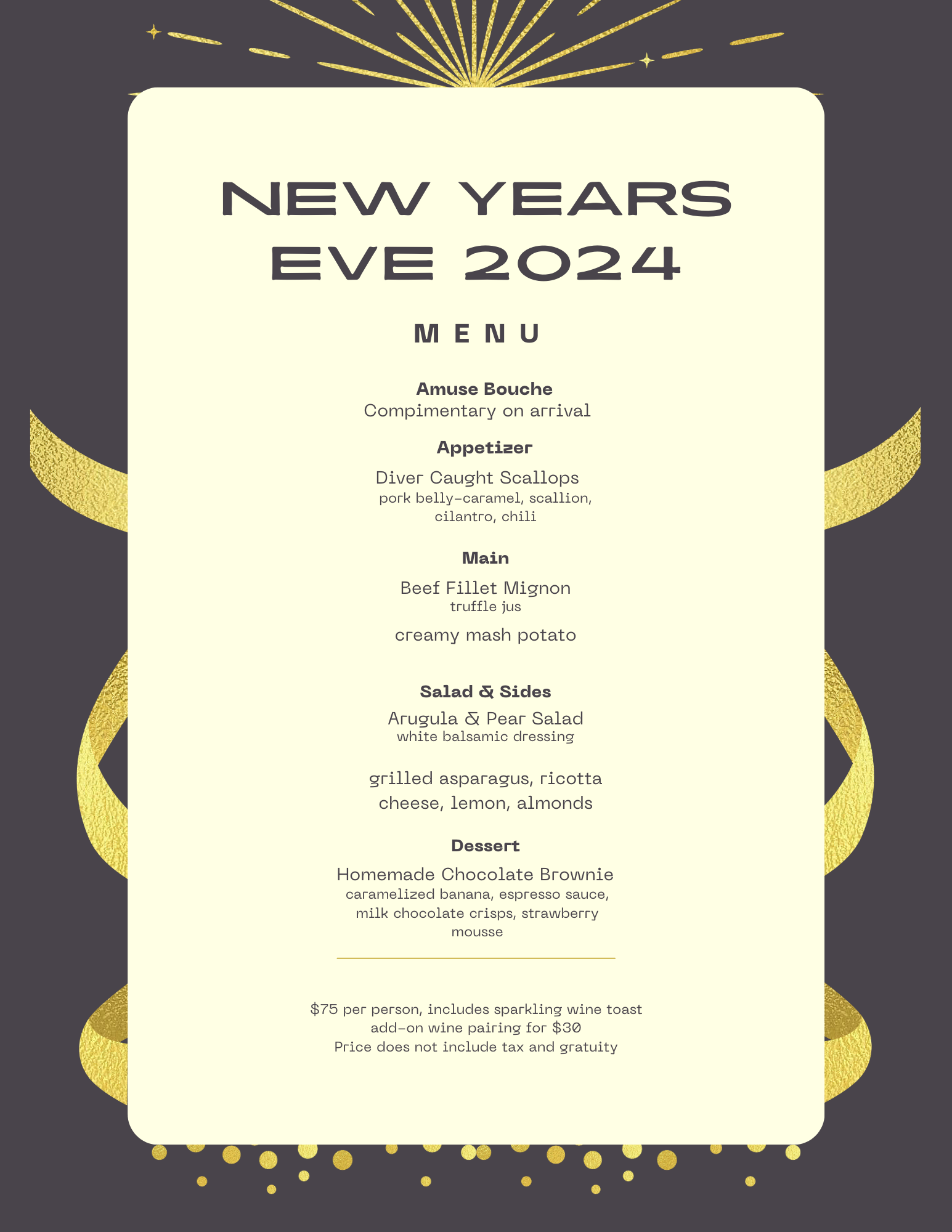 New Years Eve 2024 Flinders Lane Kitchen Bar   New Years Eve Menu 2024 