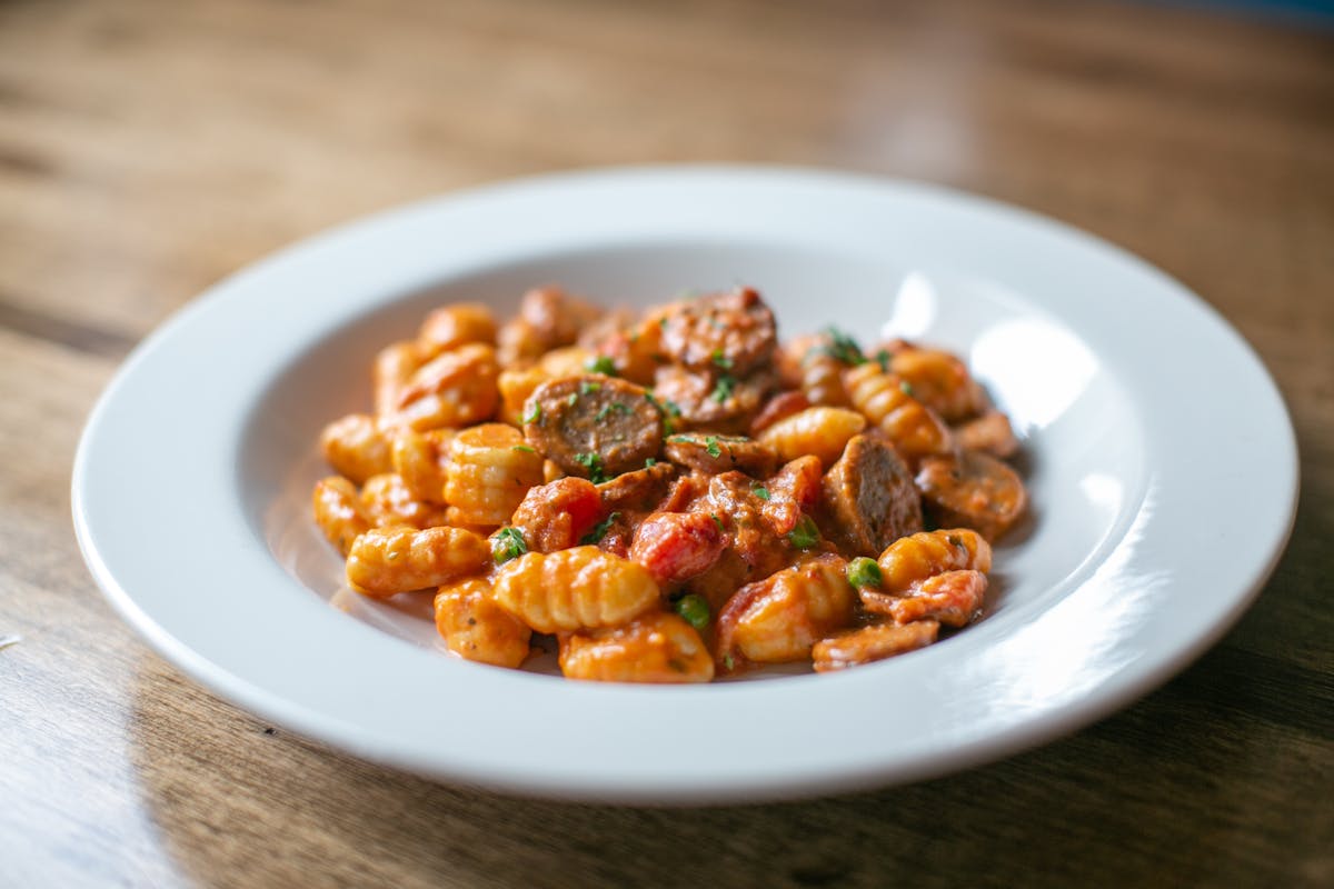 a pasta plate