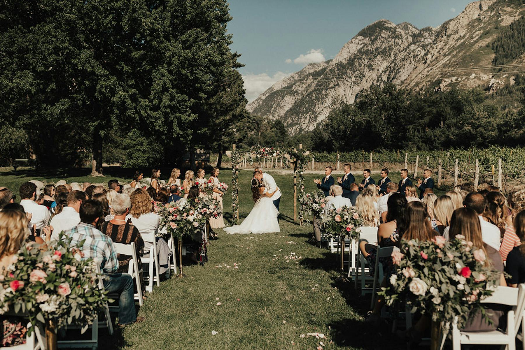 Real Weddings La Caille Upscale French Restaurant Event