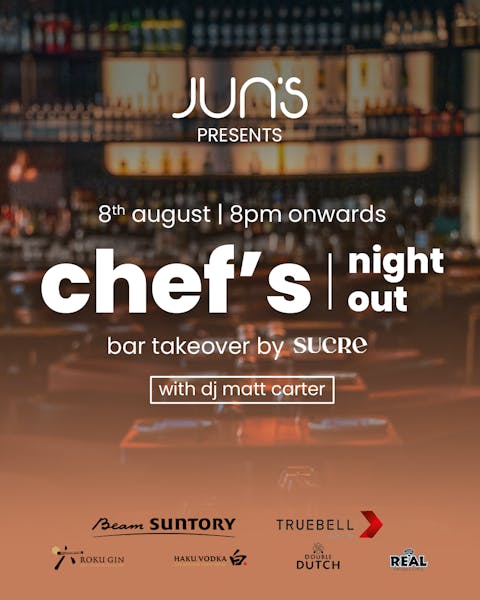 chef's night out bar takeover by sucre Jun's Modern Fun Dining