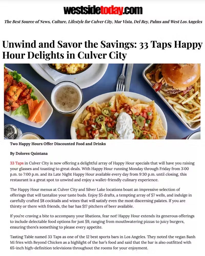 Eatery a Happy Hour Delights: Unwind with Great Deals!