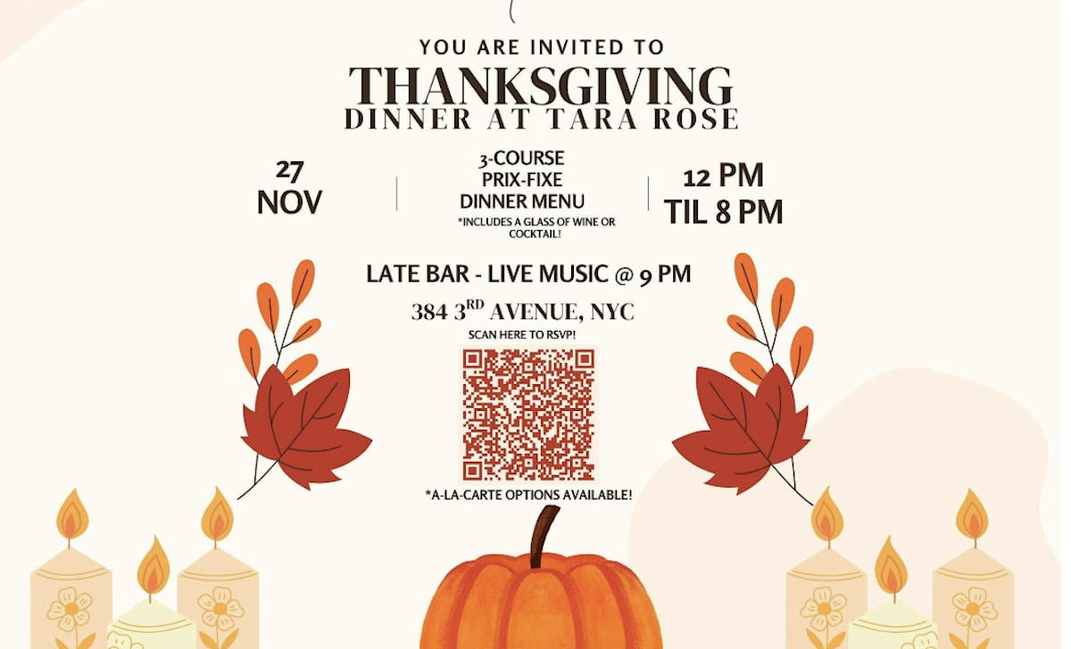 Thanksgiving at Tara Rose