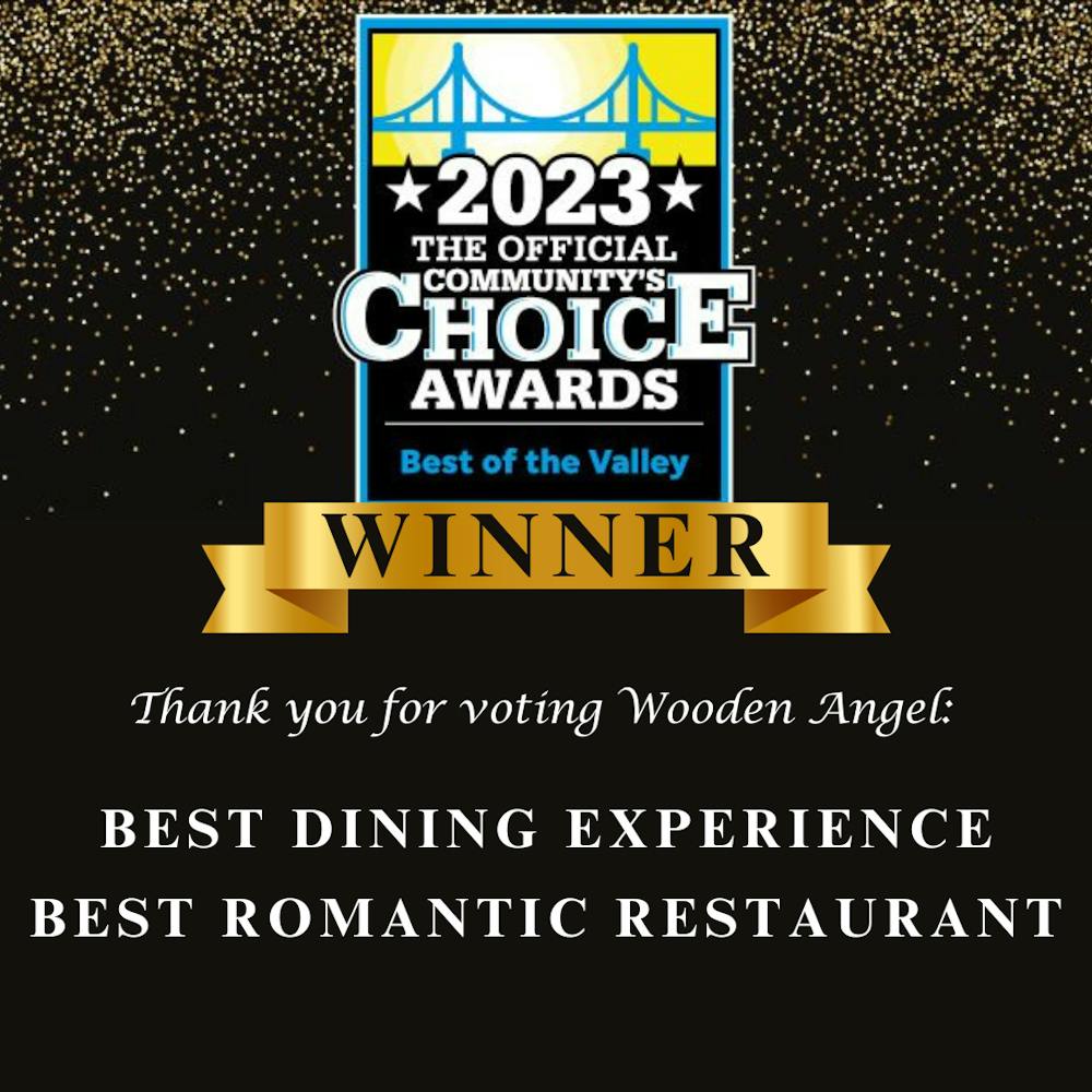 2023 Community Choice Awards Winner, Best Dining Experience and Best Romantic Restaurant