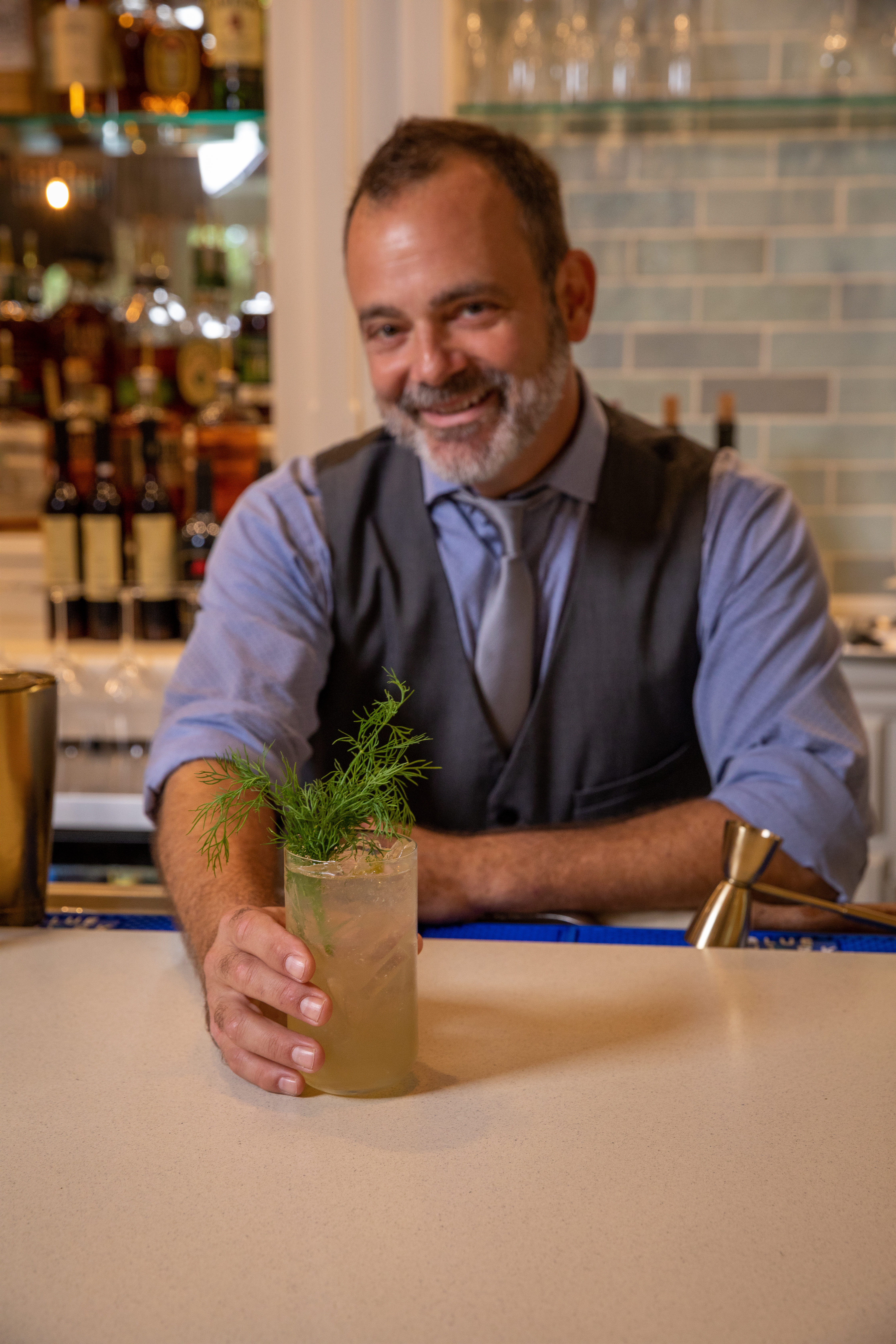 a person sitting at a table
