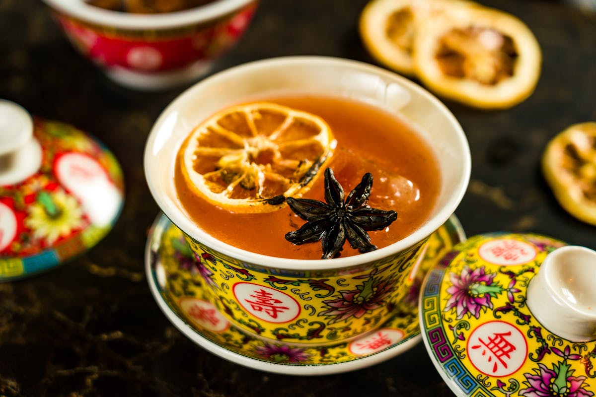 a bowl of food on a plate