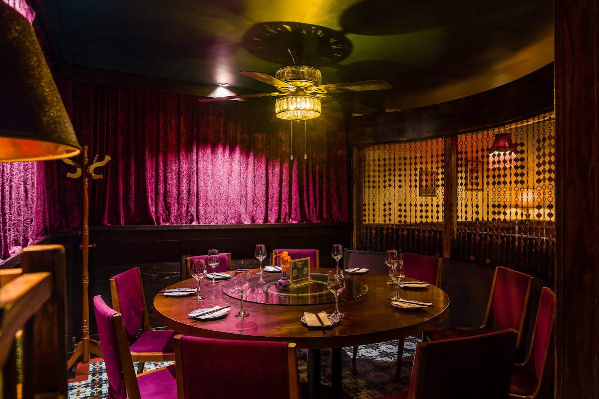 a dining room table