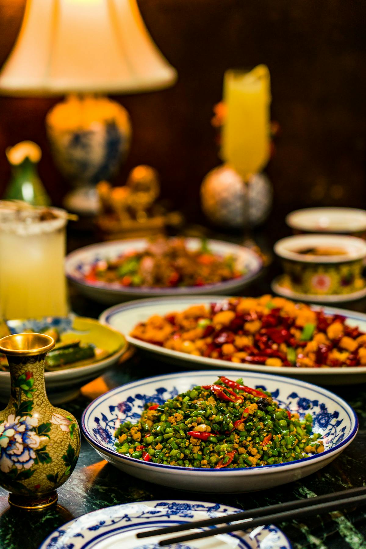 a bowl of food on a table