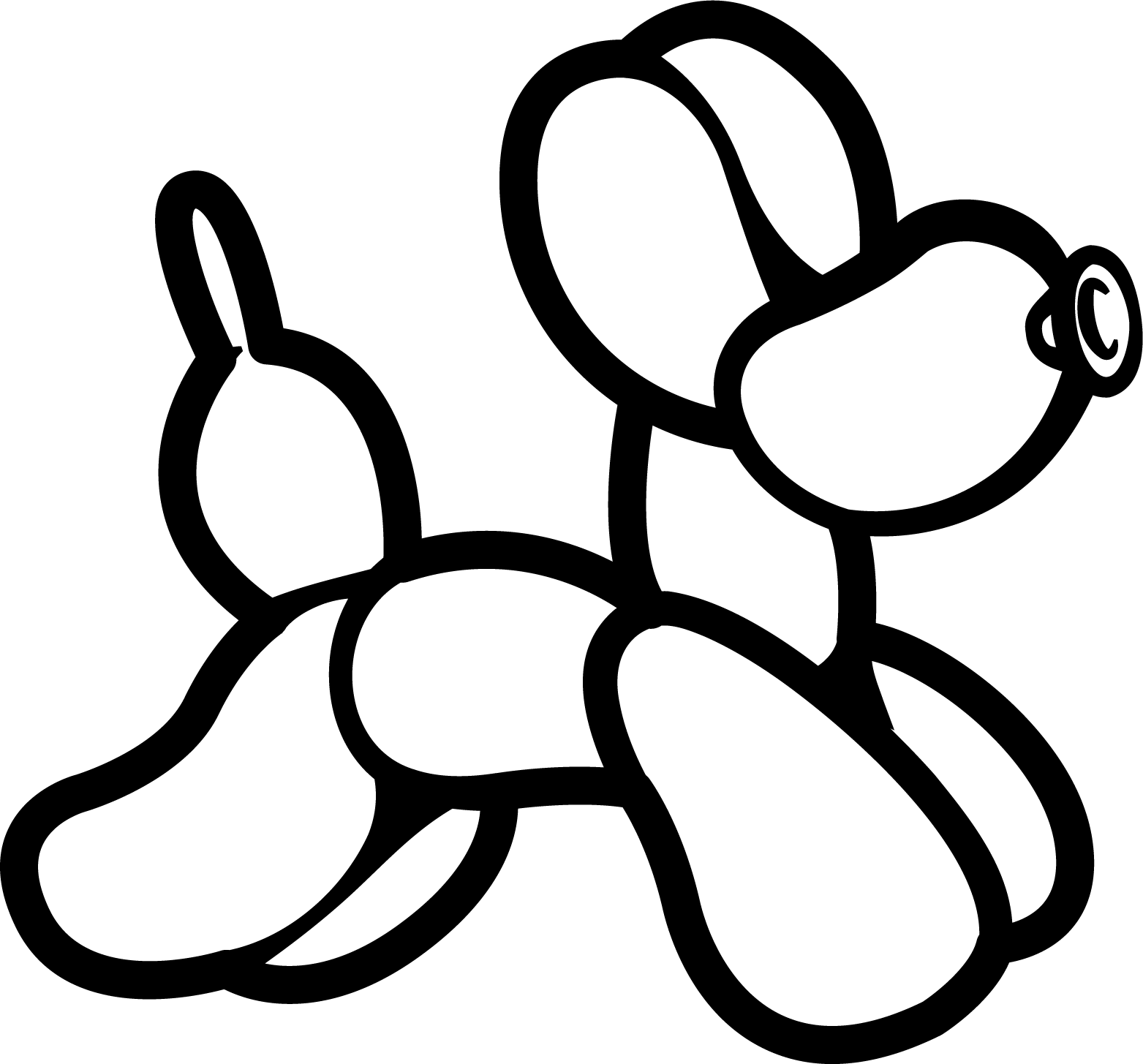 a black background with a black square