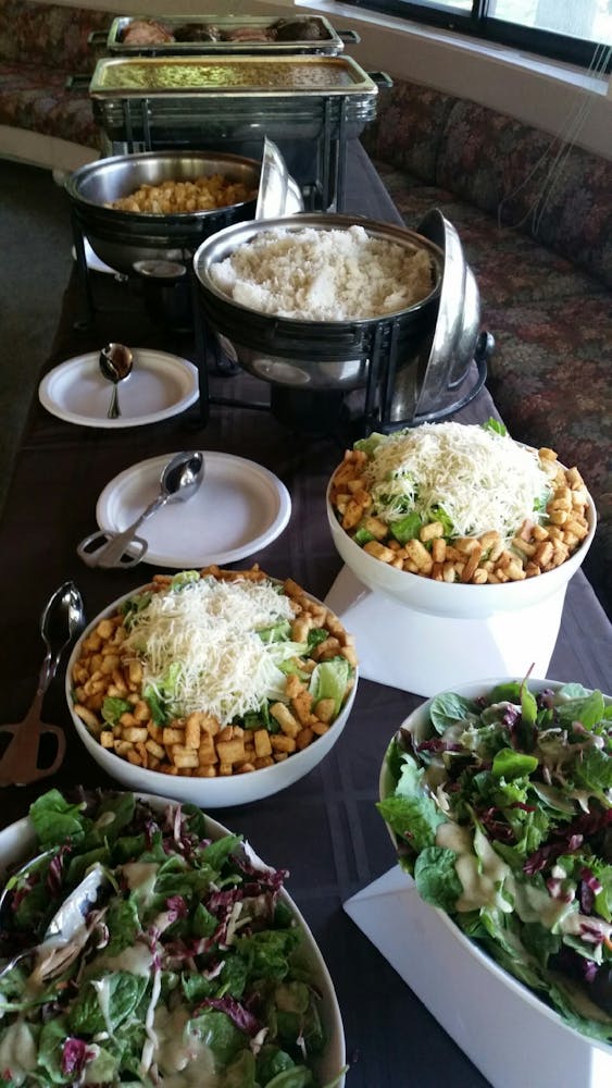 a bowl of food on a table