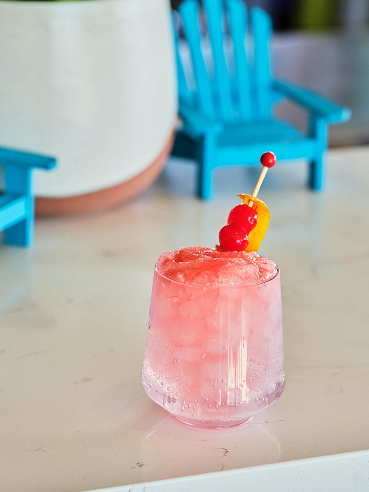 refreshing pink cocktail
