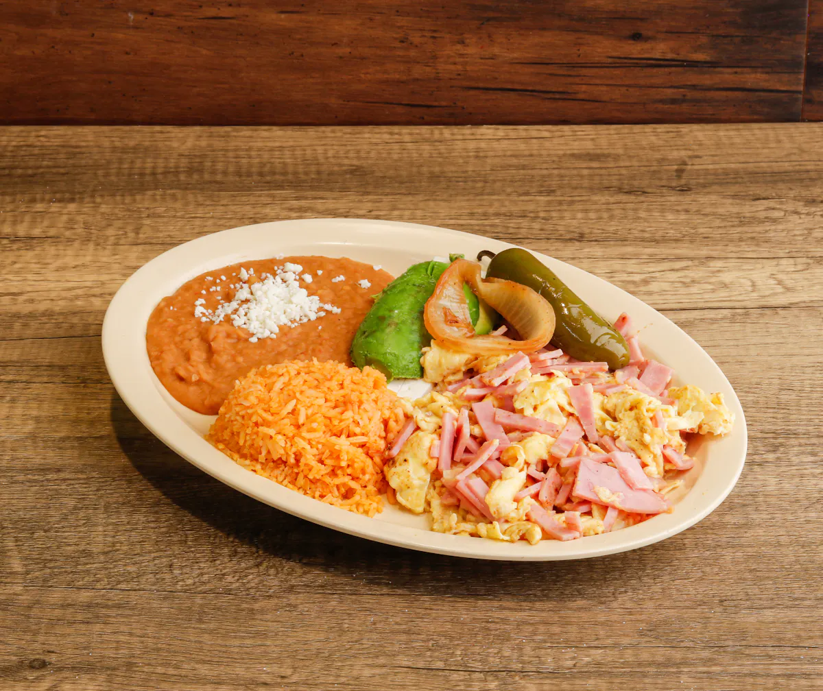 a plate of food on a table