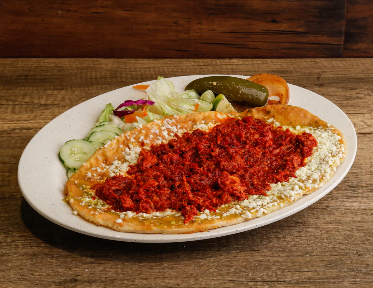 a plate of food on a table
