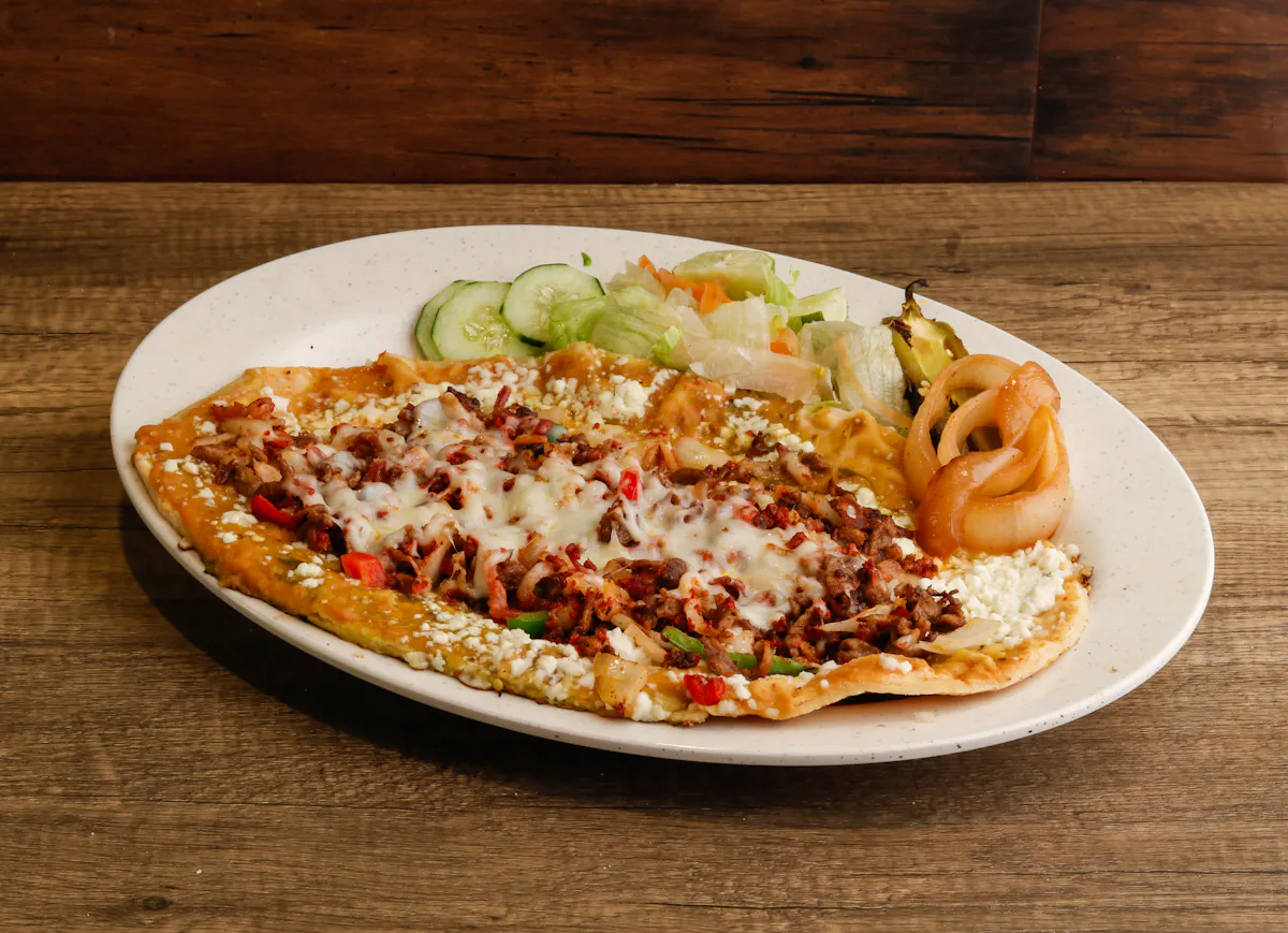 a plate of food on a table