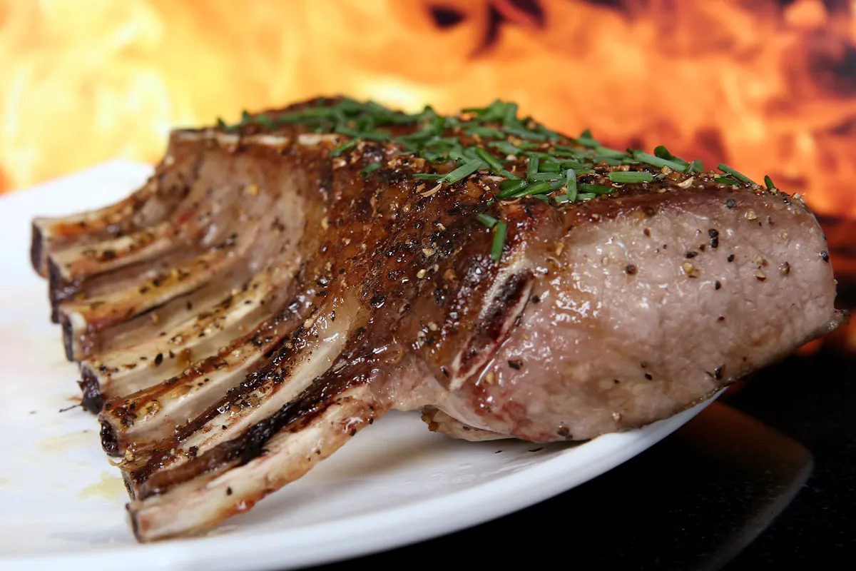 a close up of a plate of food