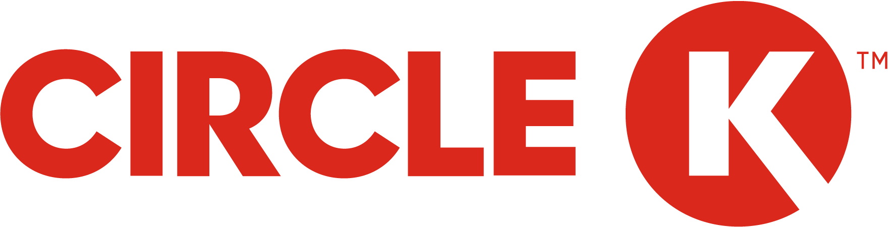 a red and black logo