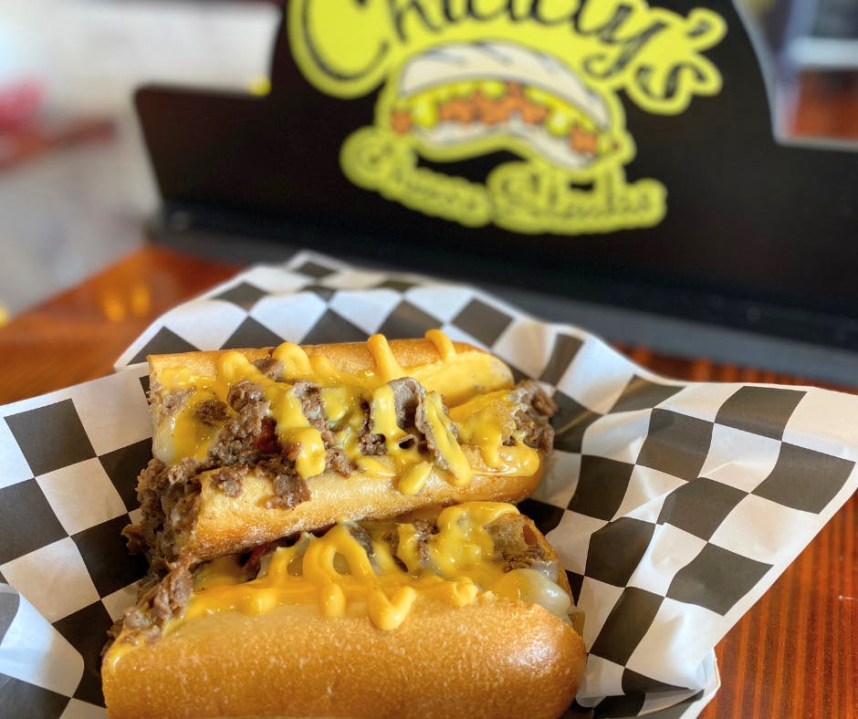 a close up of food on a table