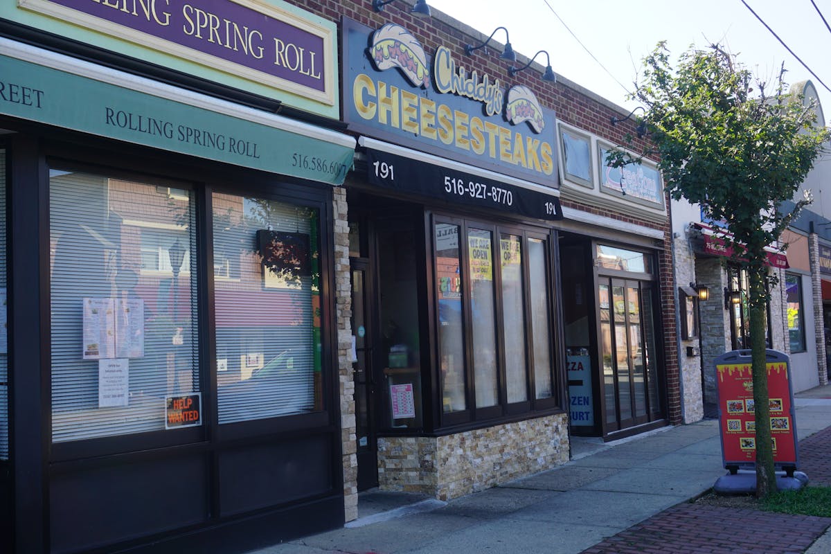 a store in a brick building