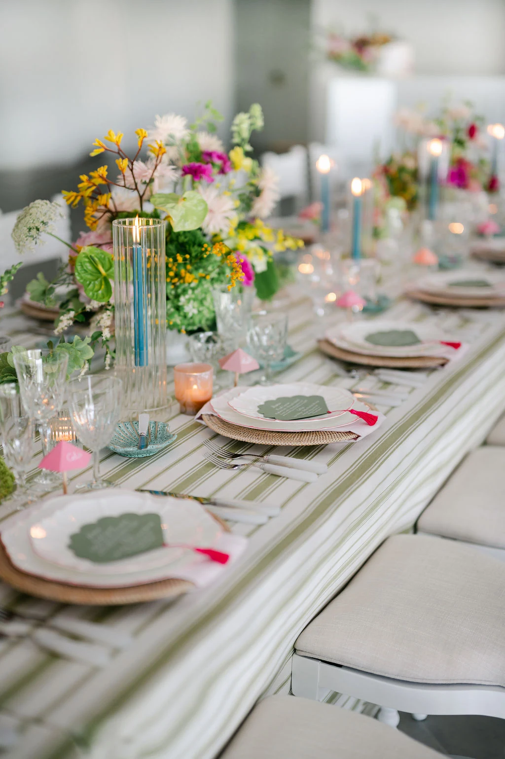 Thoughtfully arranged place settings