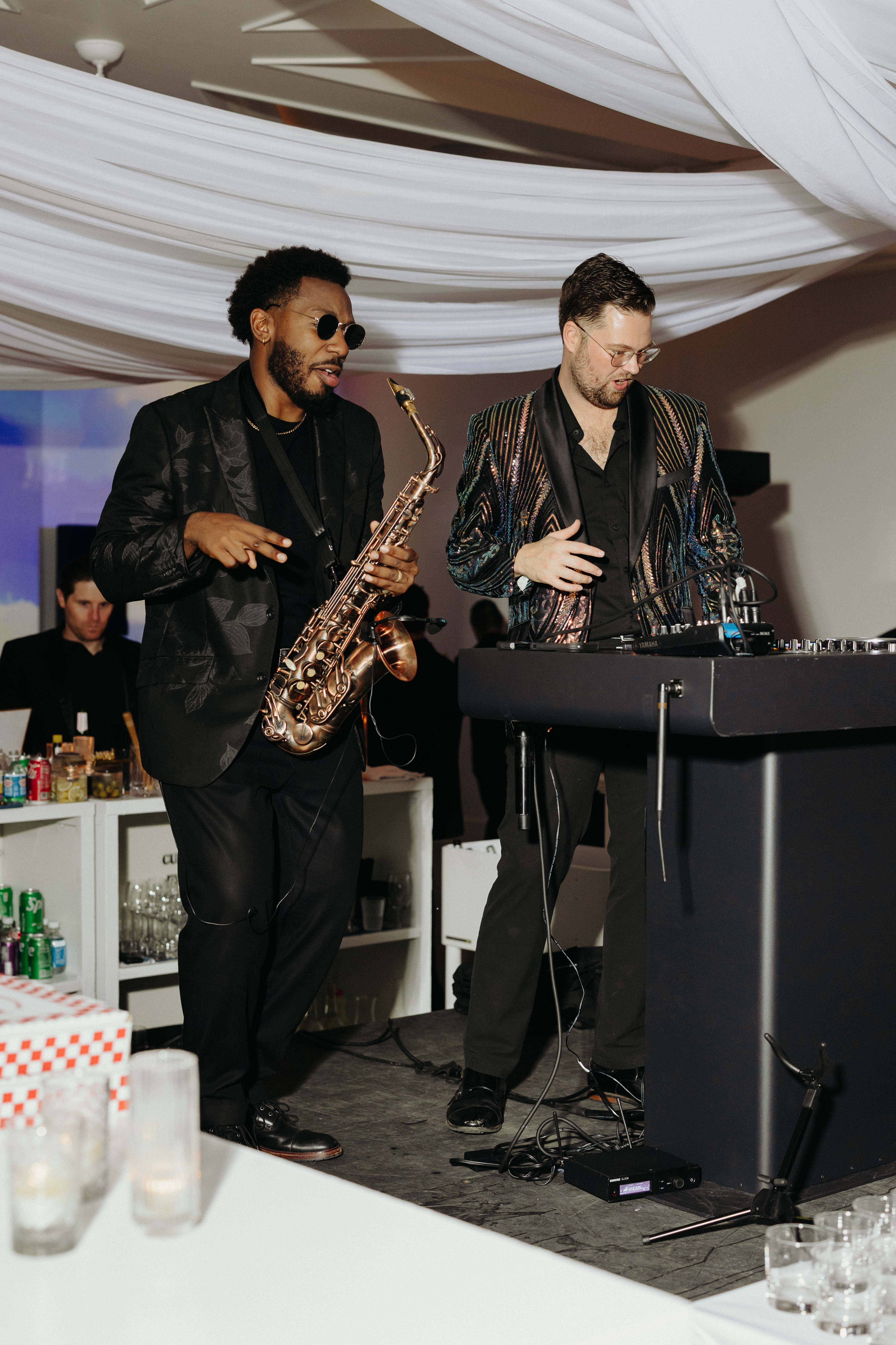 saxaphone and dj