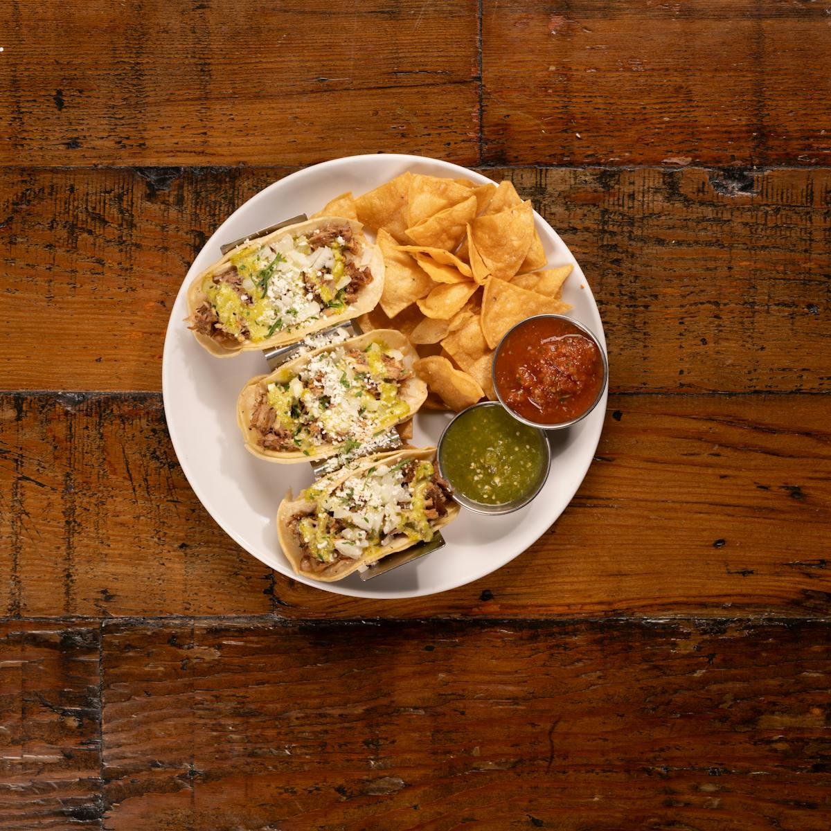 a plate of food on a table