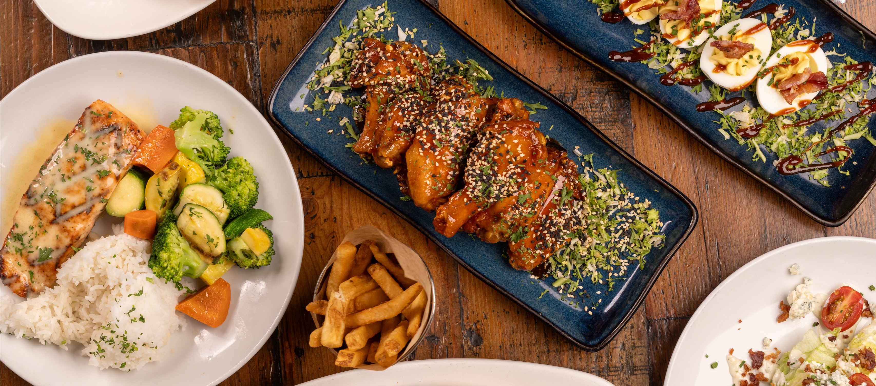 a bunch of different types of food on a plate