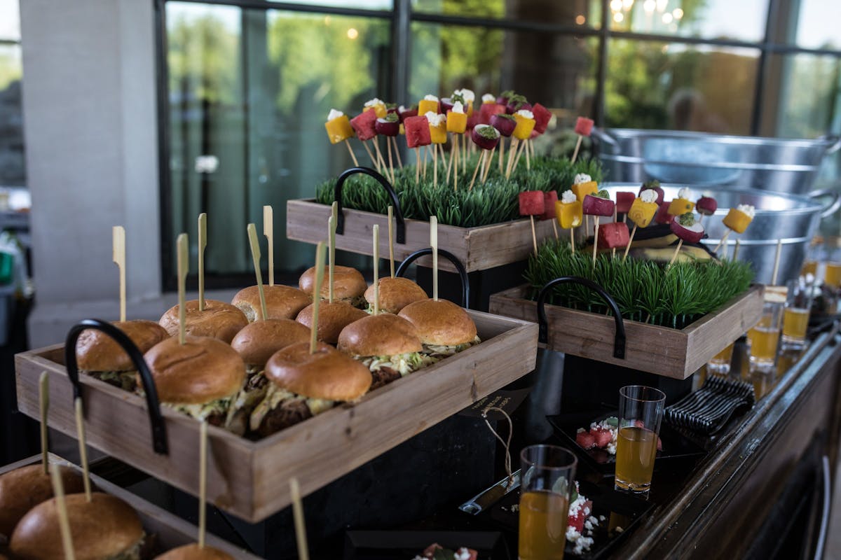 food on a table