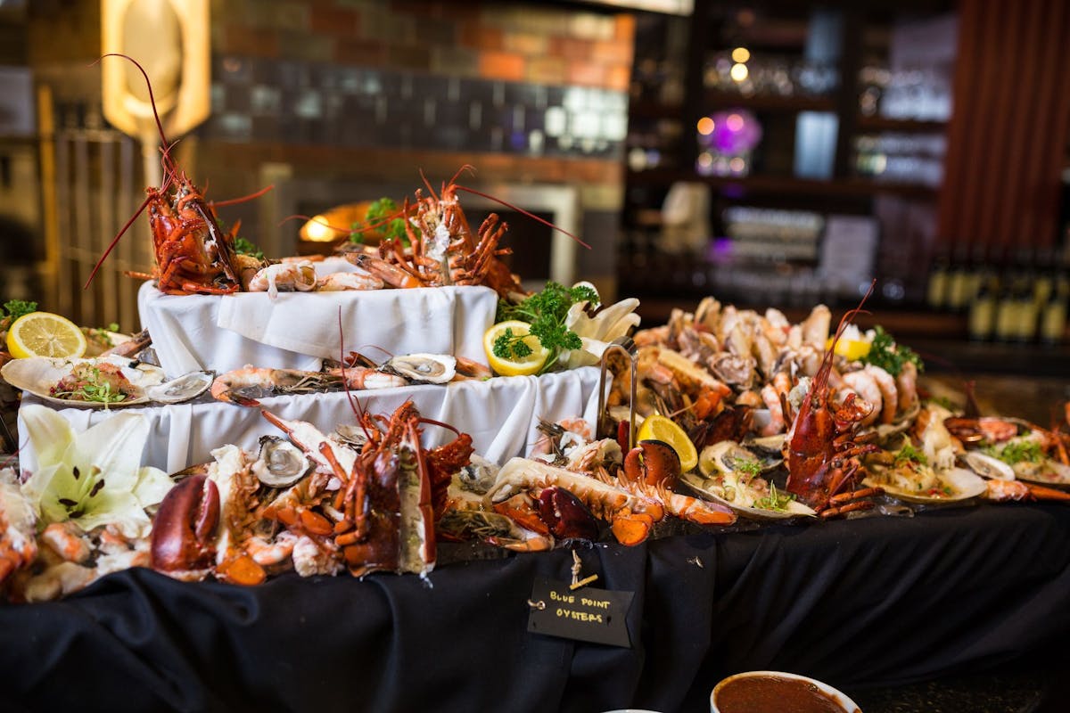 a table full of food