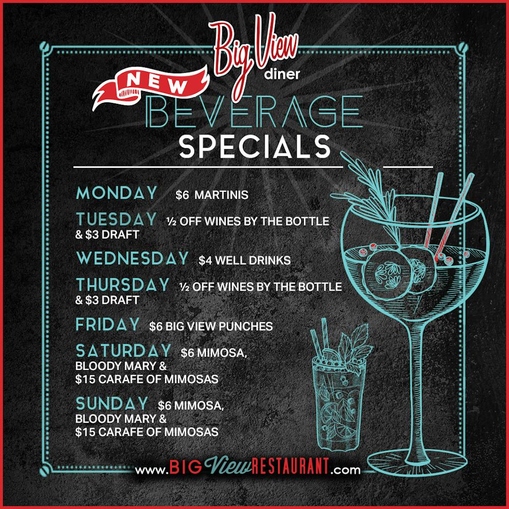 Promotions & Specials | Big View Diner