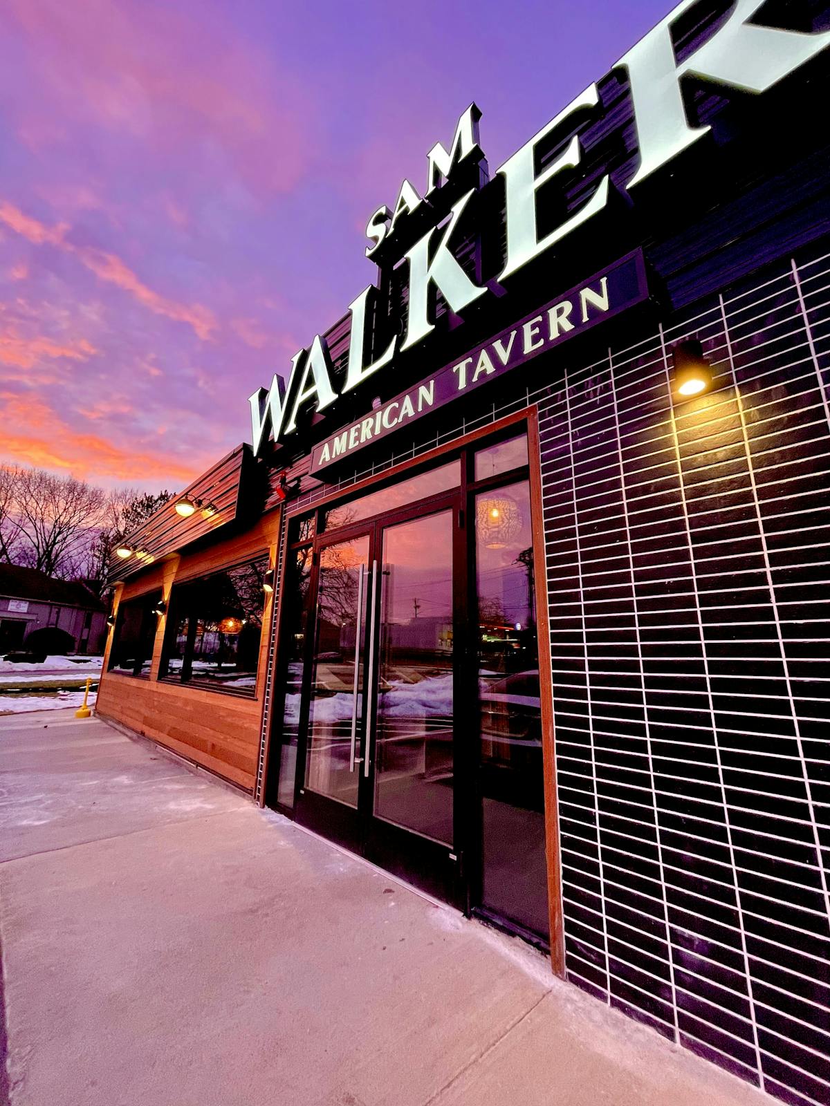 a sign on the side of a building