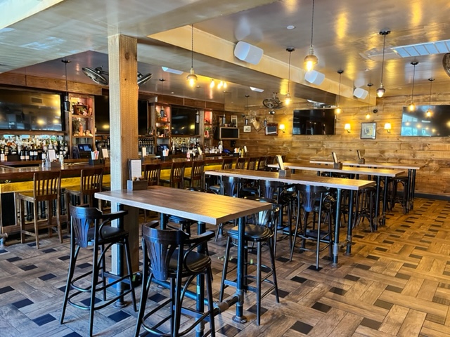 a dining table in a restaurant