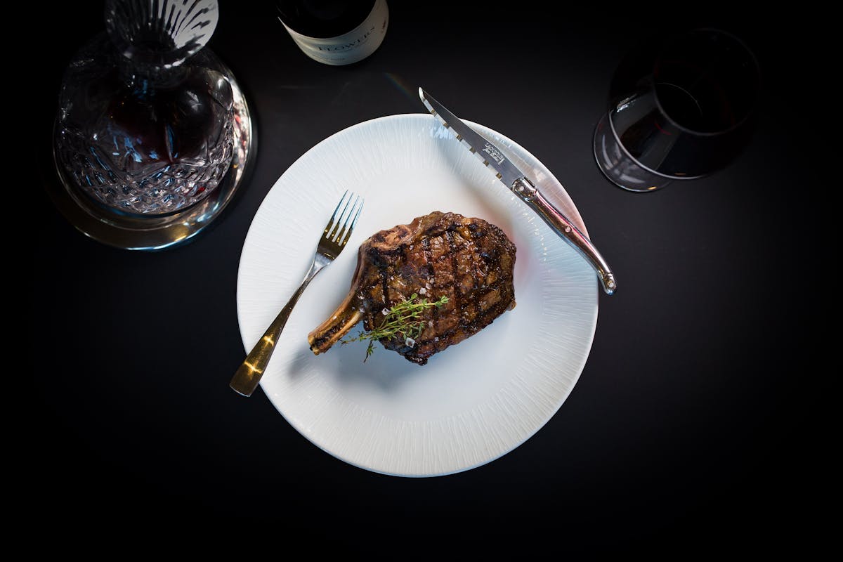 a plate of food on a table