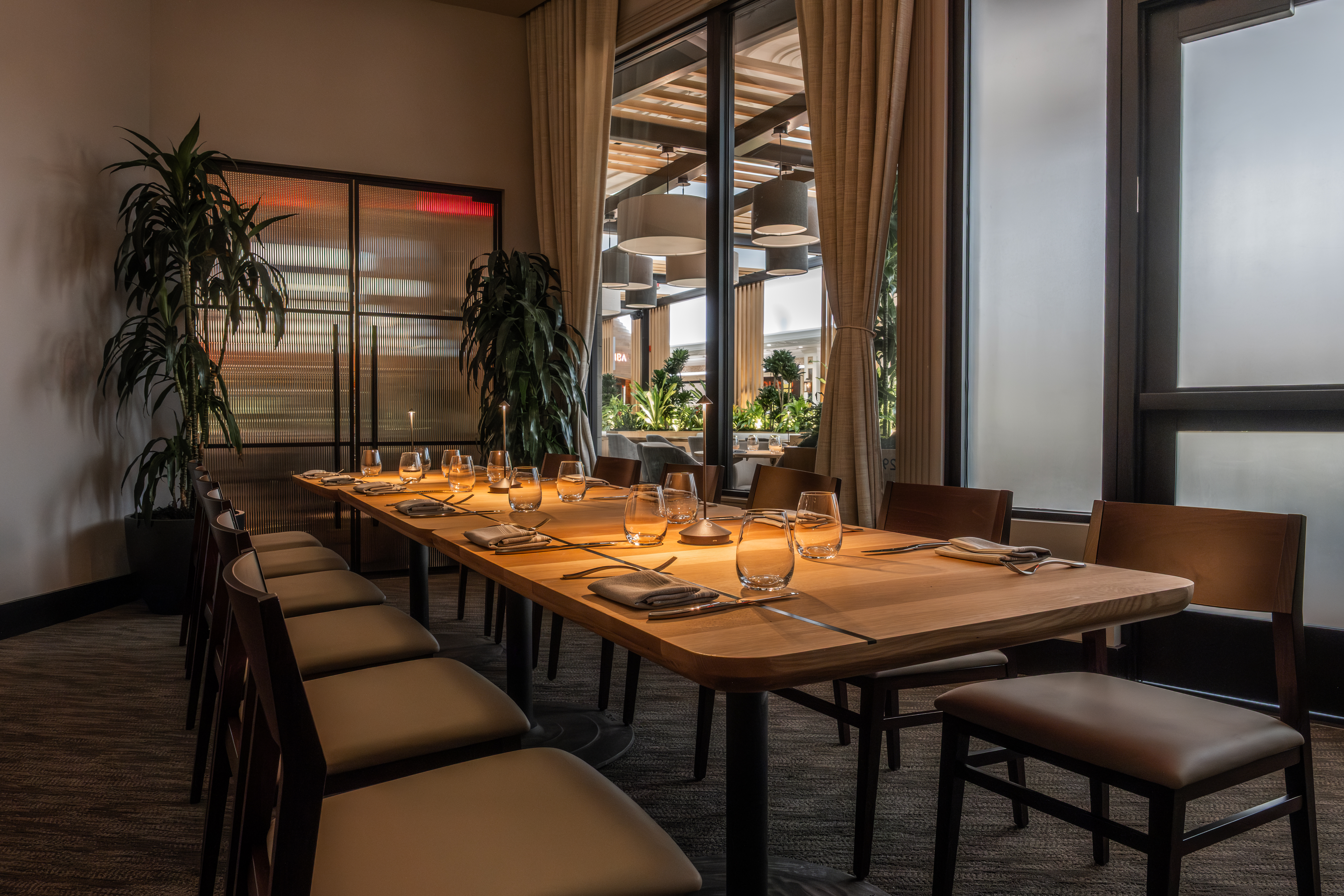 a chair sitting in front of a window