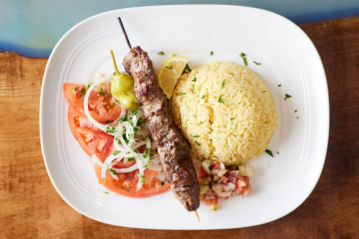 a plate of food on a table