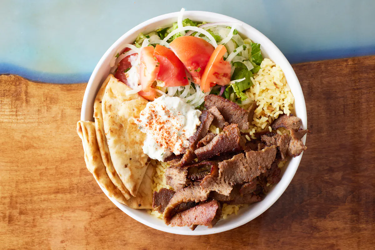 a bowl of food on a plate