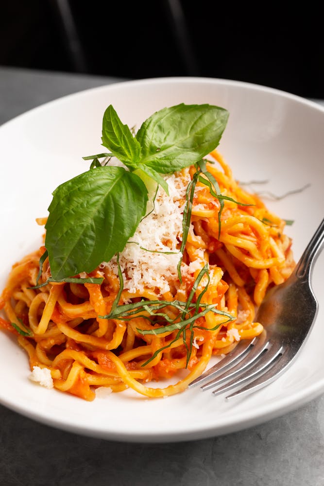 a plate of food on a table