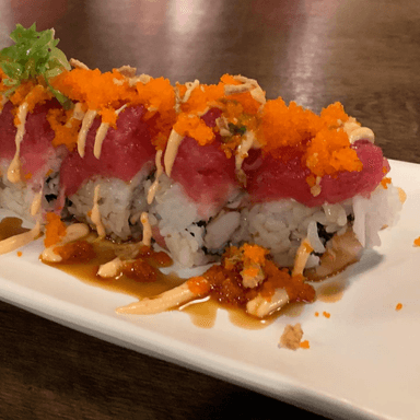 a close up of food