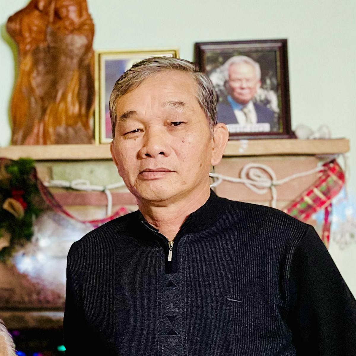 a man looking at the camera