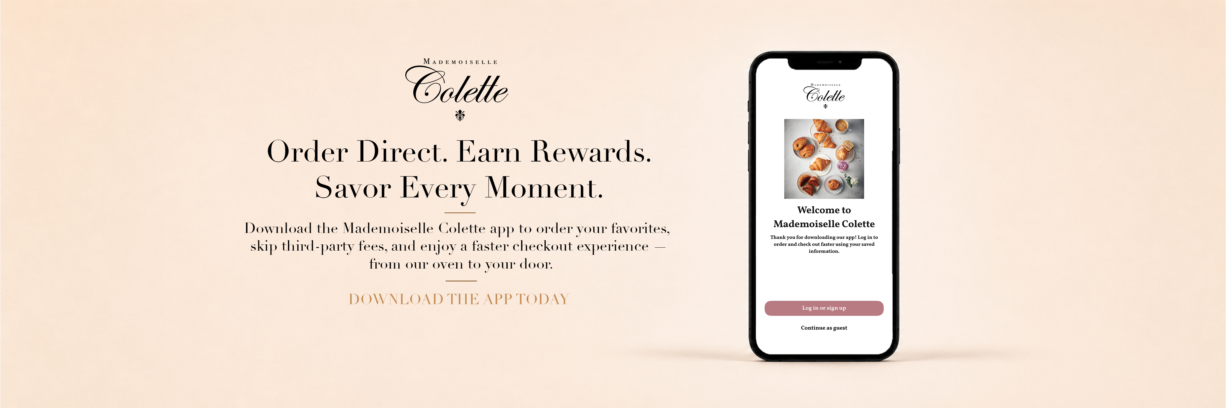 Download the Mademoiselle Colette app
