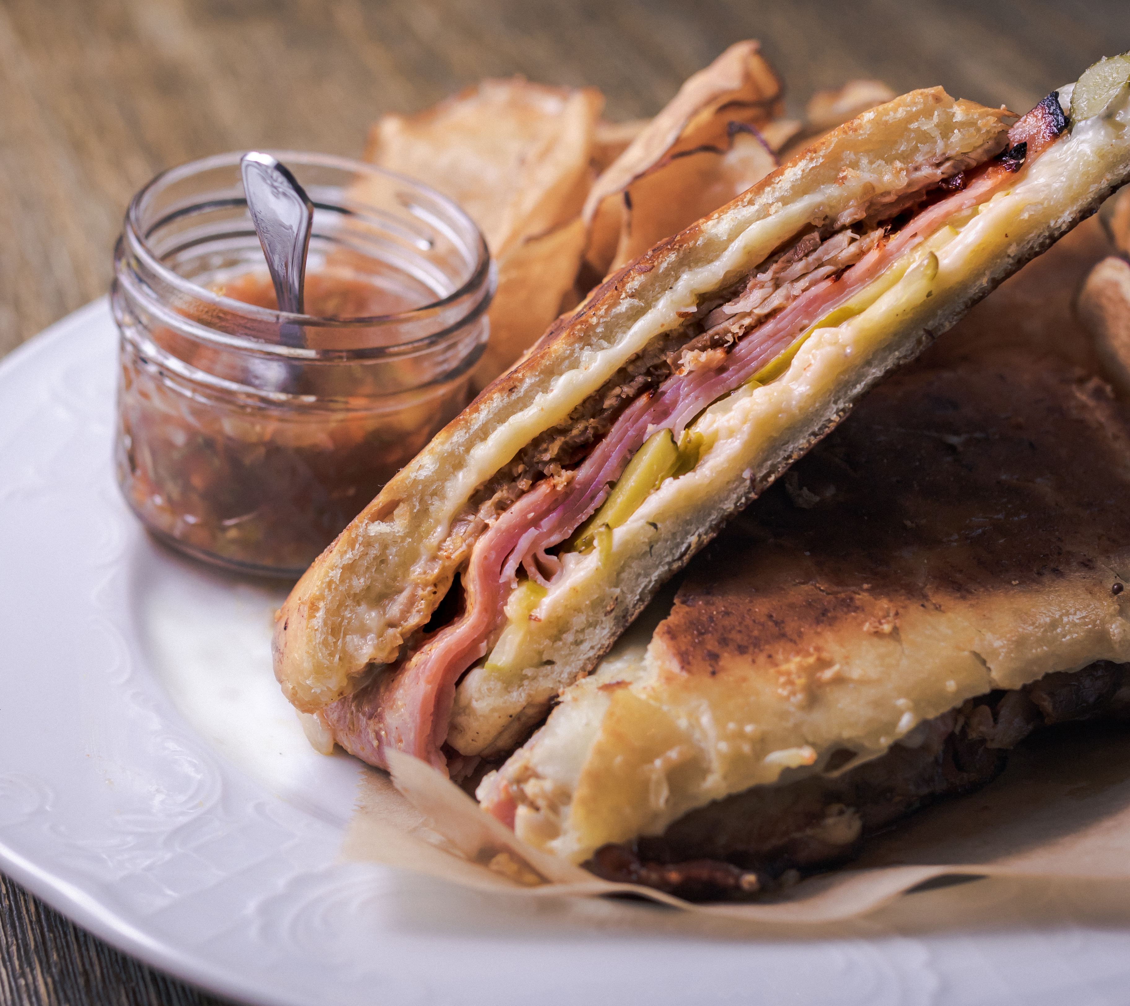 a sandwich on a plate