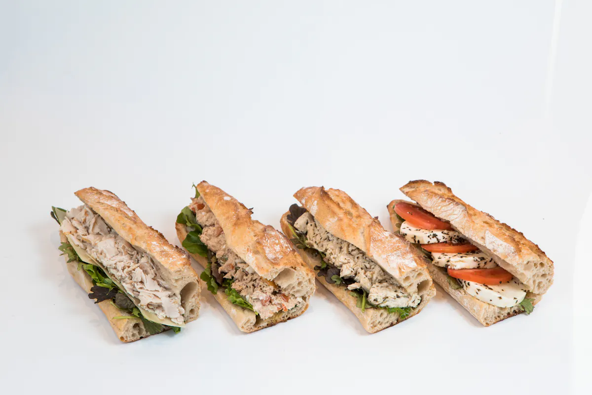 a sandwich cut in half on a plate