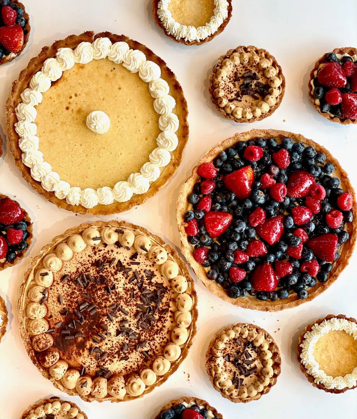 a cake with fruit on a plate