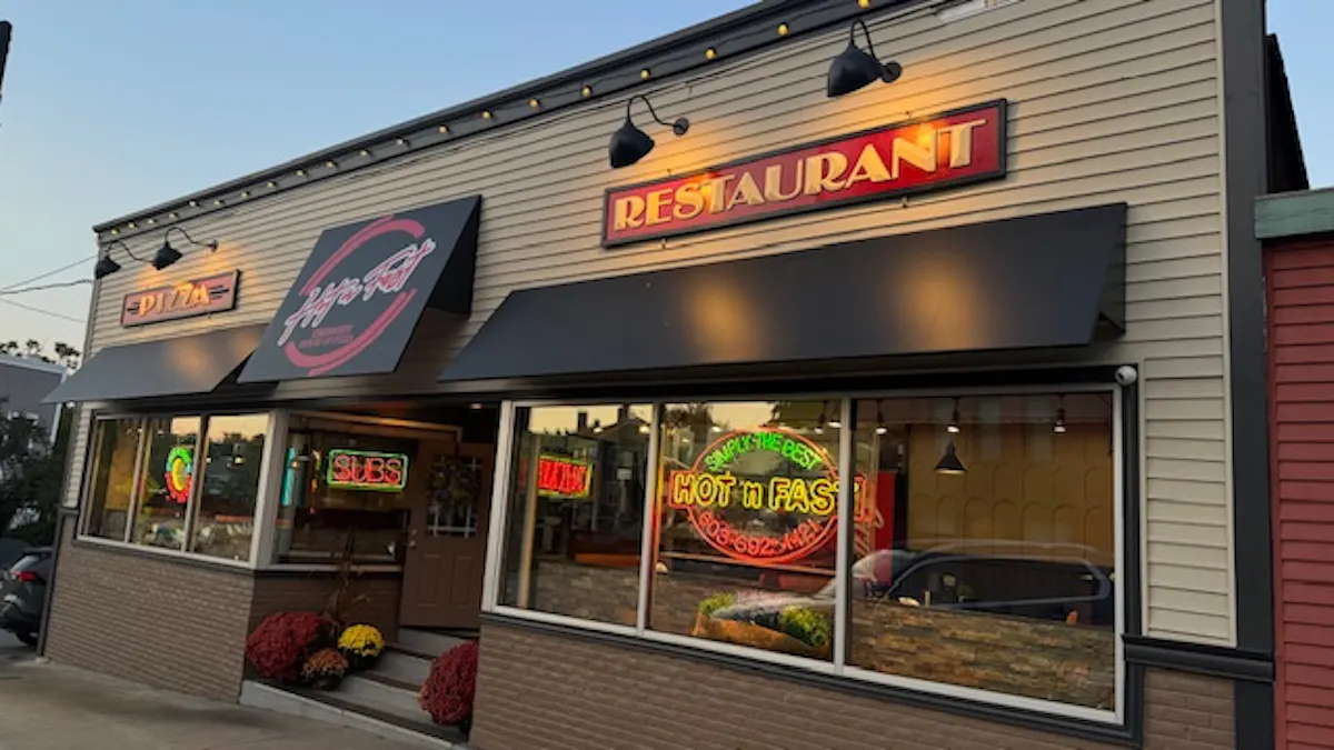 a store front at day