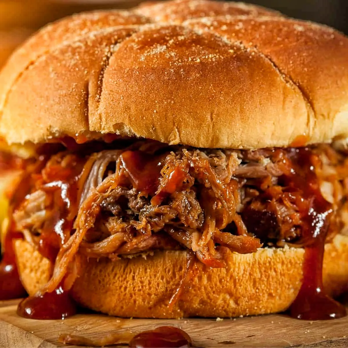 a close up of a sandwich