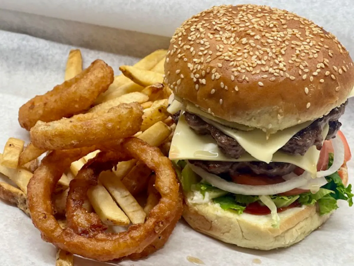 a close up of a sandwich