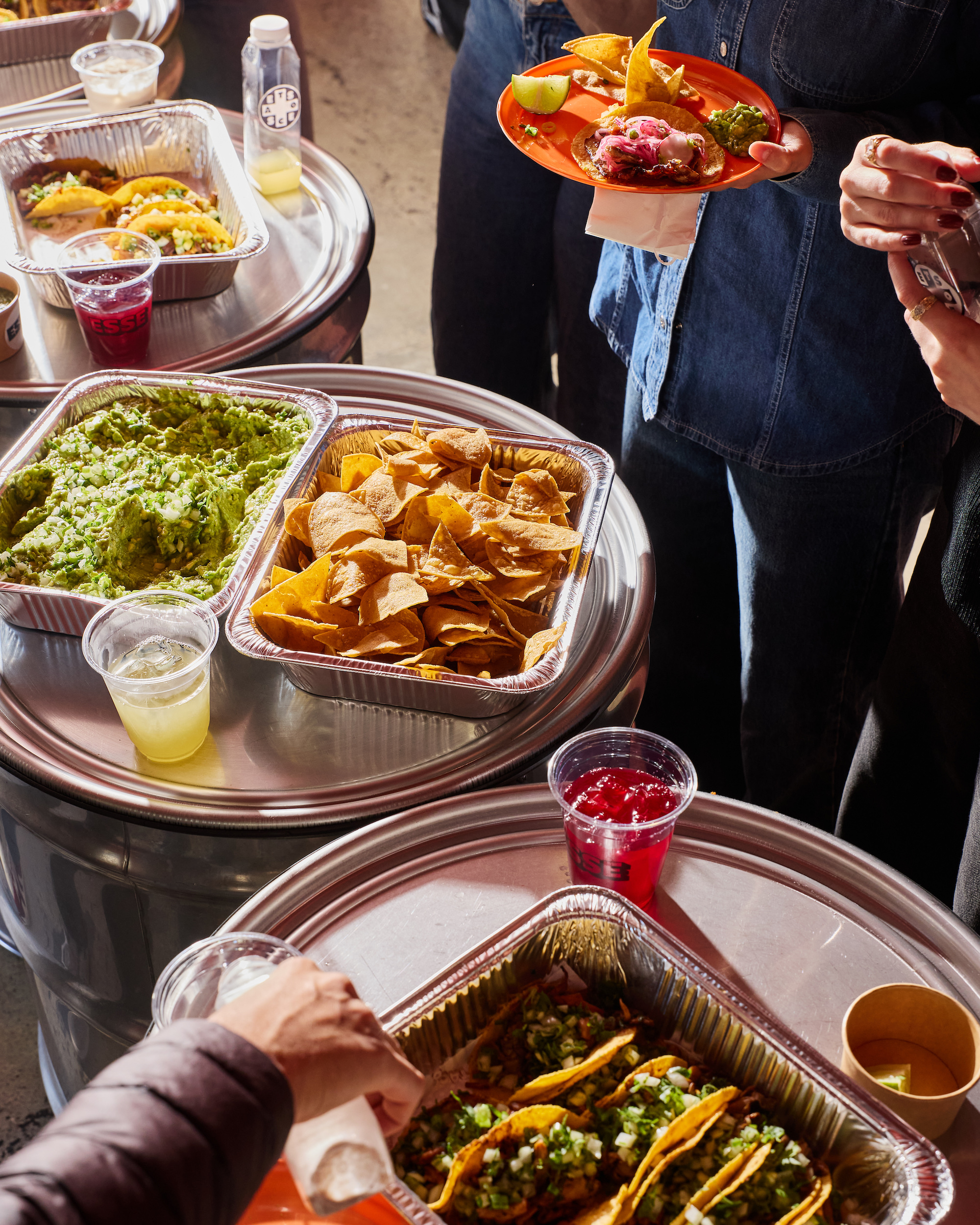 a plate of food on a table