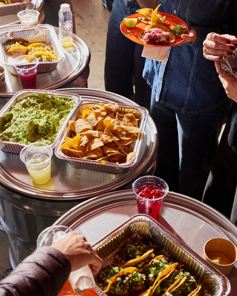 a plate of food on a table