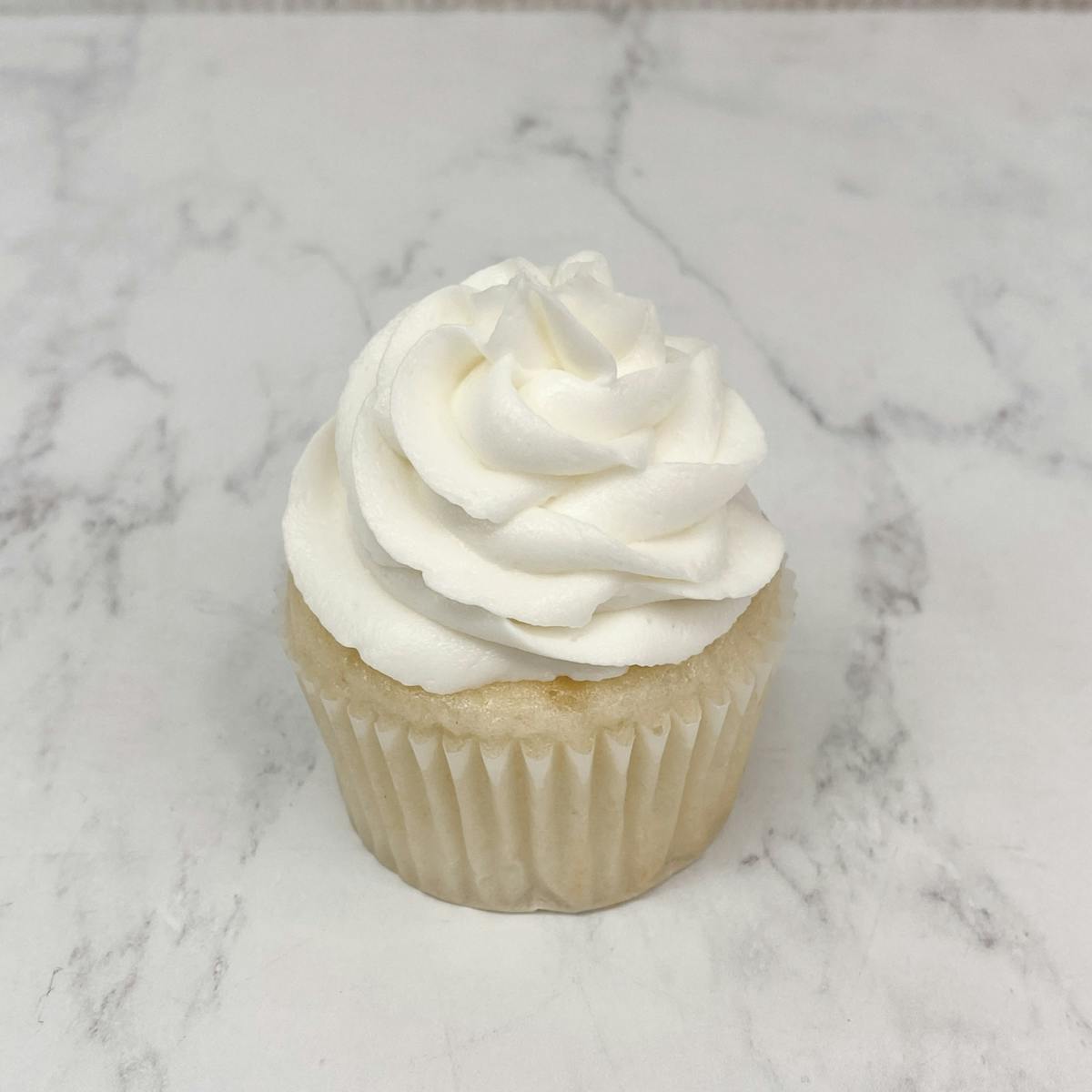 a vanilla cupcake