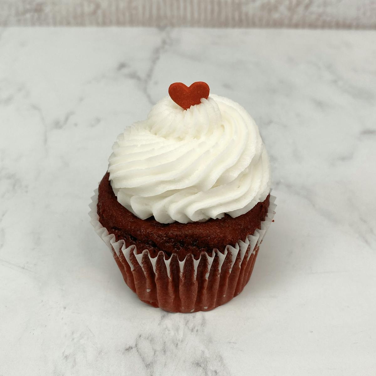 a red velvet cupcake