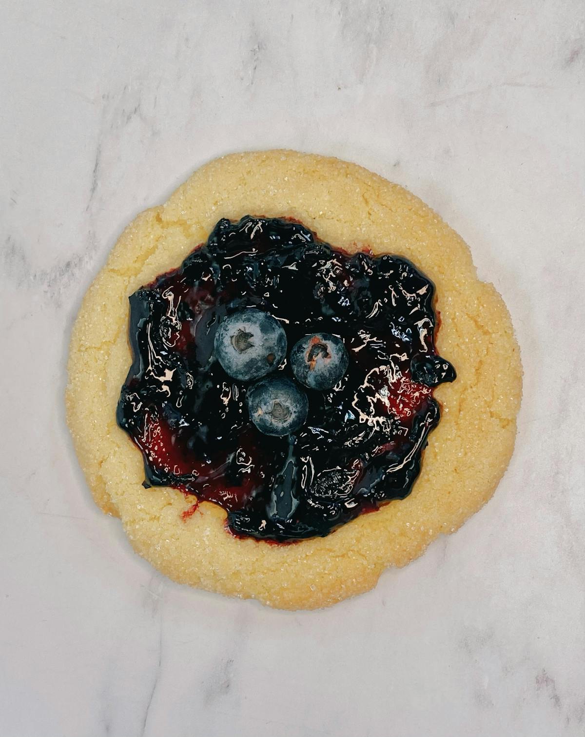 a blueberry cookie