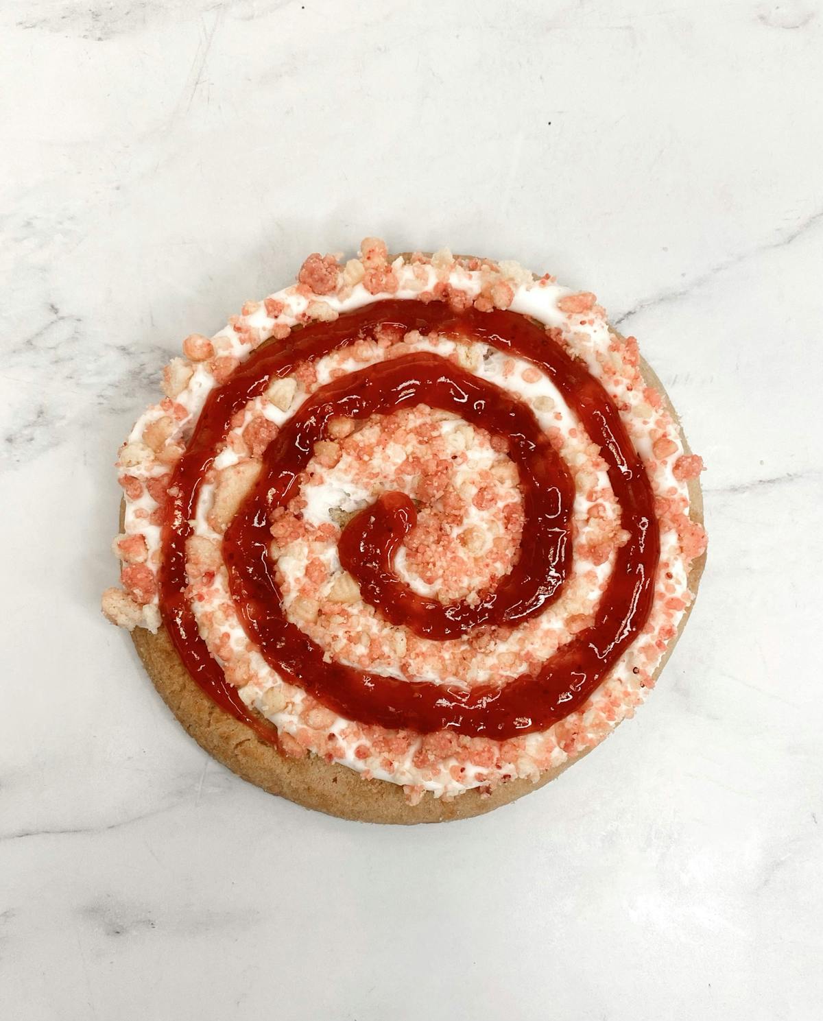a red cookie